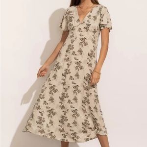 Bohme Ollie Floral Dress in Grey